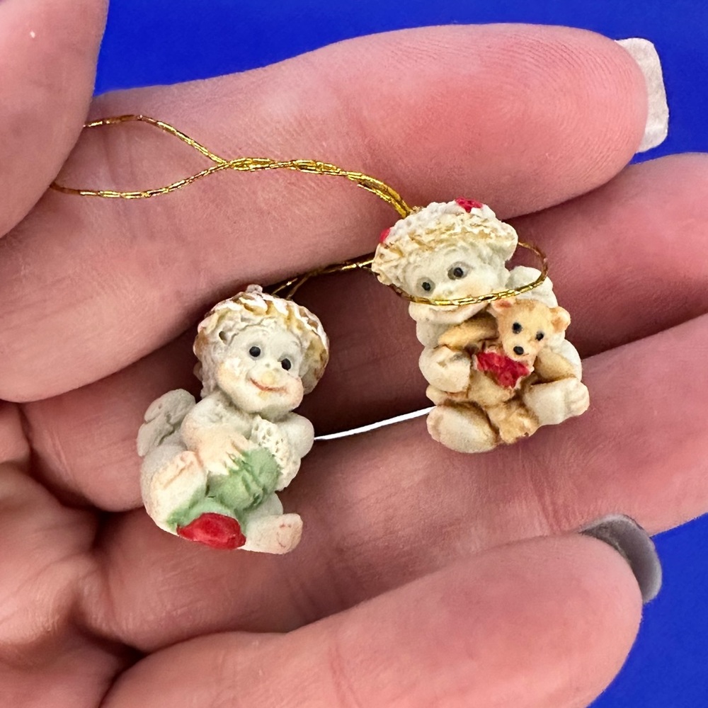Vintage Dreamsicles collectibles mini trinket box with mini ornaments - Picture 3 of 7